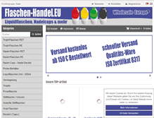 Tablet Screenshot of flaschen-handel.eu